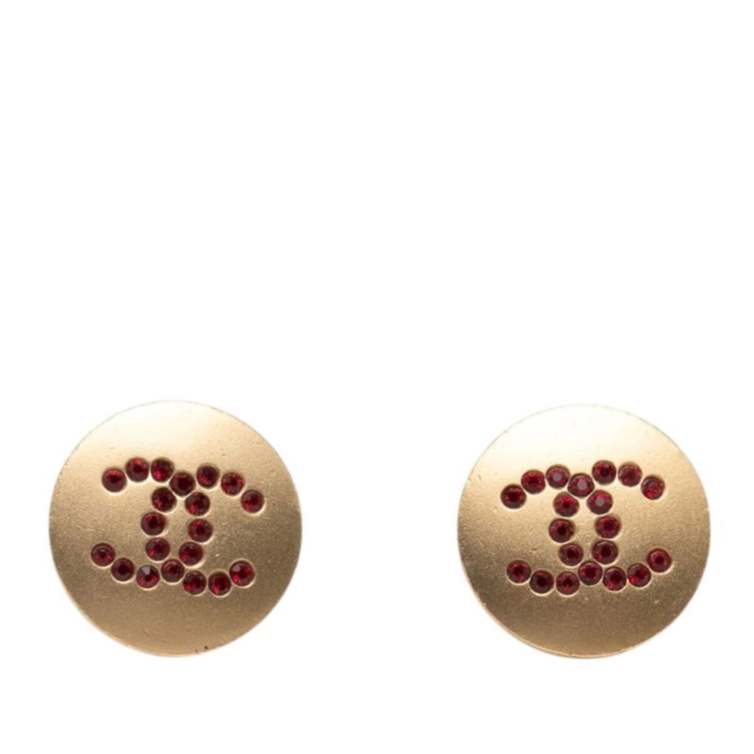 Chanel Coco Mark Earrings, Gold Plated, Rhinestone, Women's CHANEL: --- Catalog ---Category: SizeSize (HxWxD): 14.30mm x 14.30mm / 0.56'' x 0.56''Category: DesignType: Stud earringsColor: GoldGender: WomenMaterial: RhinestoneCategory: GeneralBrand: Chanel--- Item List