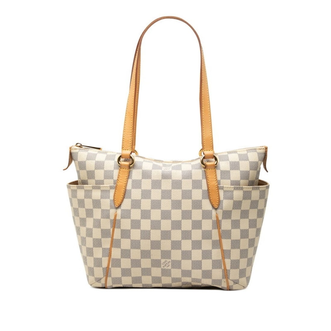 Louis Vuitton Damier Azur Totally PM Tote Bag Shoulder N51261 White Leather Women's LOUIS VUITTON: --- Catalog ---Category: SizeSize (HxWxD): 24cm x 27.5cm x 12cm / 9.44'' x 10.82'' x 4.72''Category: DesignType: Shoulder bag, Tote bagColor: WhiteGender: WomenMaterial: PVC , Leather Category: Genera