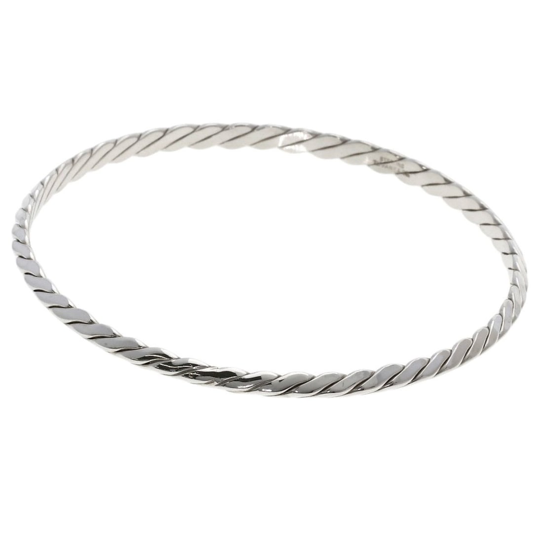 Tiffany & Co. Twist Bangle Bracelet, Silver, Women's.: --- Catalog ---Category: SizeLength: 19.5cm / 7.67''Category: DesignType: BangleColor: SilverGender: WomenMaterial: SilverCategory: GeneralBrand: Tiffany--- Item List ---Section: ConditionRanking: Ran