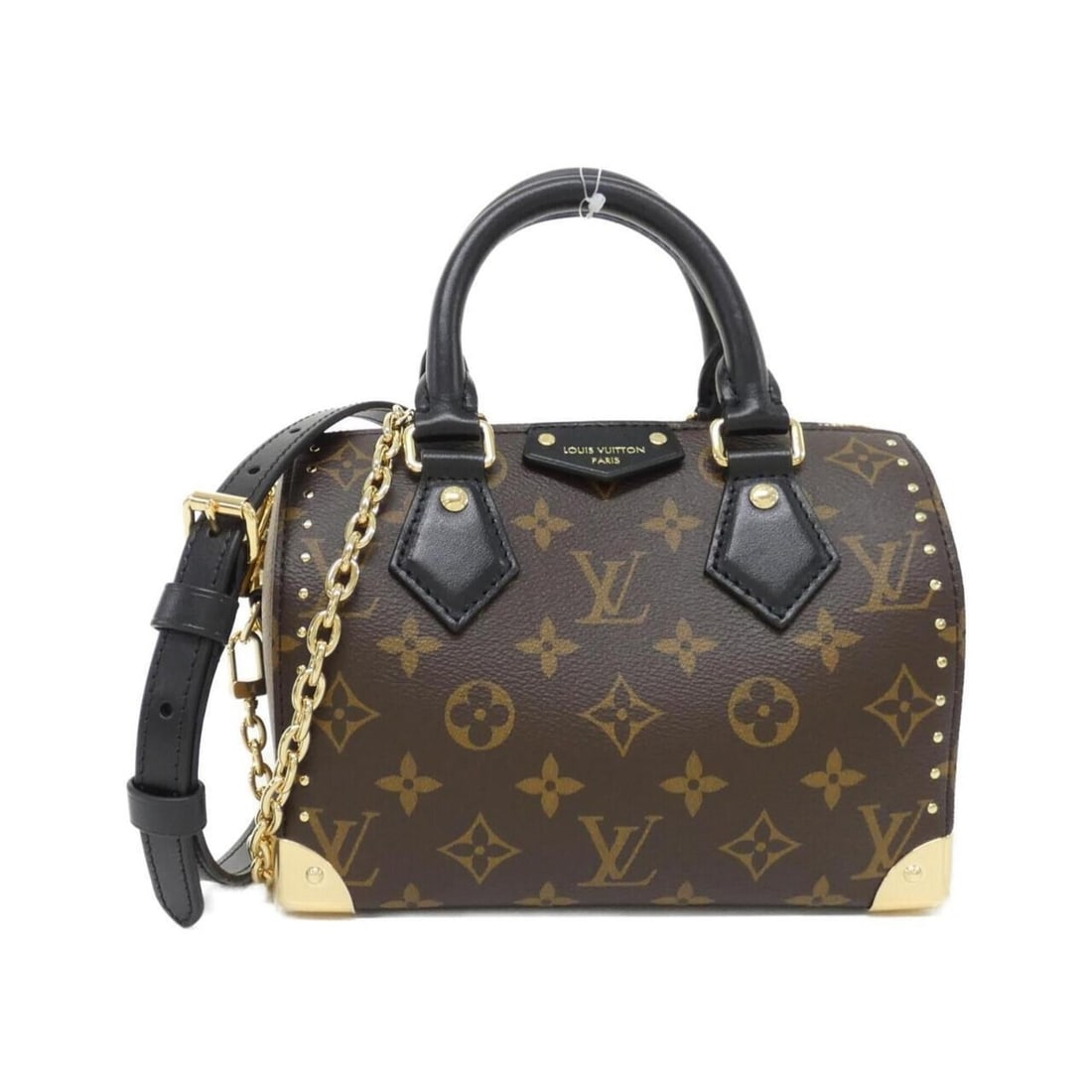 Louis Vuitton Monogram Reverse Speedy Trunk 20cm M13146 Boston Bag: --- Catalog ---Category: SizeSize (HxWxD): 13cm x 20cm x 11cm / 5.11'' x 7.87'' x 4.33''Category: DesignType: Boston bagColor: MarronGender: WomenMaterial: Coated canvas Hardware Color: GoldCategory: 