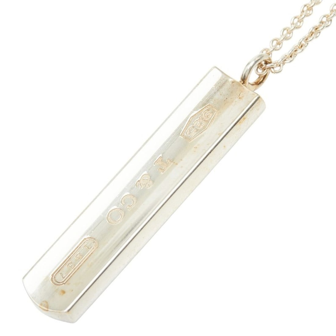 Tiffany & Co. 1837 Narrow Bar Chain Pendant Necklace, SV925 Silver, Women's.: --- Catalog ---Category: SizePendant Size: 41mm x 8.1mm / 1.61'' x 0.31''Neck Circumference: 45.5 cm / 17.91''Category: DesignGender: WomenMaterial: Silver 925Necklace Type: NecklaceCategory: GeneralB