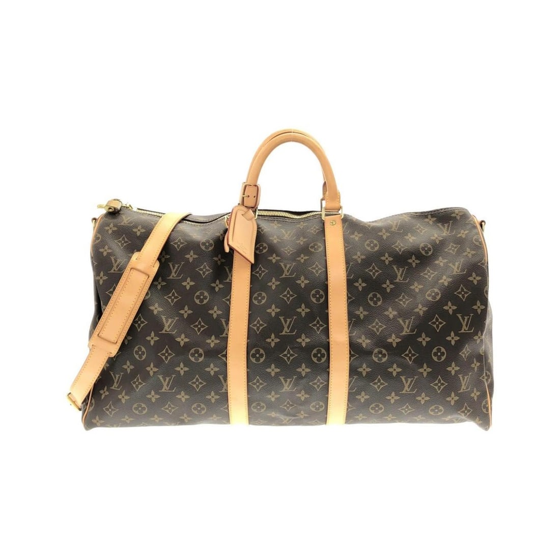Louis Vuitton Monogram Keepall Bandoulière 55cm M41414 Boston Bag: --- Catalog ---Category: SizeSize (HxWxD): 38cm x 57cm x 25cm / 14.96'' x 22.44'' x 9.84''Category: DesignType: Boston bagColor: MarronGender: WomenMaterial: Coated canvas Hardware Color: GoldCategory