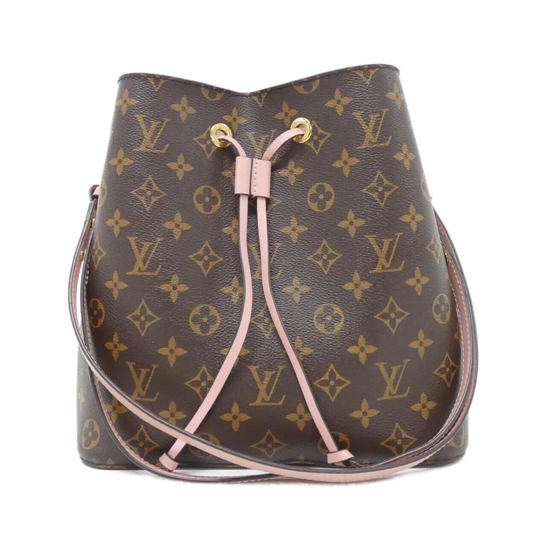 Louis Vuitton Monogram Neo Noe MM M44022 Shoulder Bag: --- Catalog ---Category: SizeSize (HxWxD): 26cm x 26cm x 17cm / 10.23'' x 10.23'' x 6.69''Category: DesignType: Shoulder bagColor: Marron, Rose PoudreGender: WomenMaterial: Coated canvas Hardware Colo