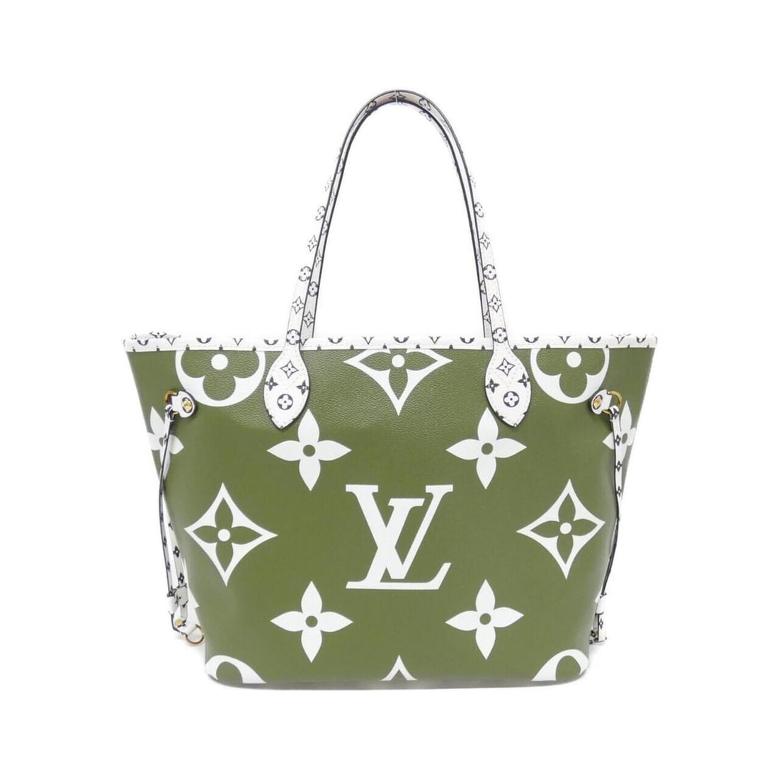 Louis Vuitton Monogram Giant Neverfull MM M44568 Handbag: --- Catalog ---Category: SizeSize (HxWxD): 28cm x 45cm x 17cm / 11.02'' x 17.71'' x 6.69''Category: DesignType: Handbag, PouchColor: KhakiGender: Men,WomenMaterial: Leather Hardware Color: GoldLeather