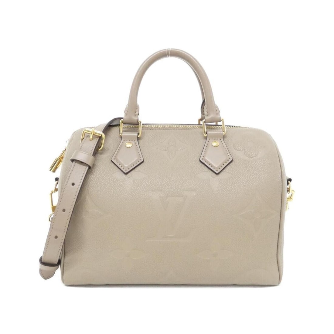 Louis Vuitton Monogram Empreinte Speedy Bandoulière 25cm M59273 Boston Bag: --- Catalog ---Category: SizeSize (HxWxD): 19cm x 25cm x 15cm / 7.48'' x 9.84'' x 5.9''Category: DesignType: Boston bagColor: TourterelleGender: WomenMaterial: Leather Hardware Color: GoldLeather/Fur 