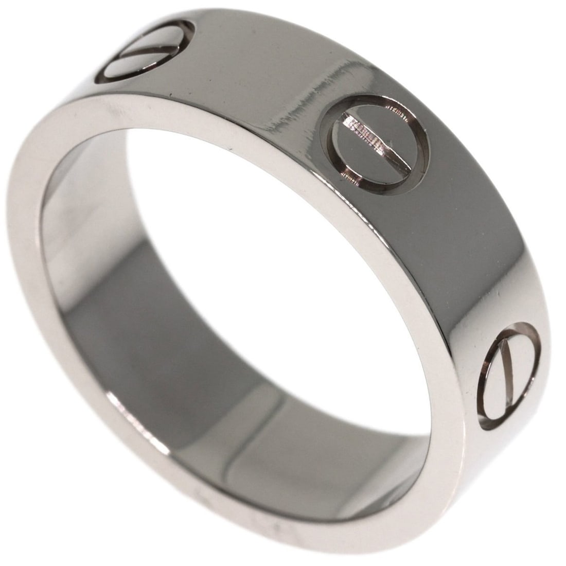 Cartier Love Ring #52, 18K White Gold, Women's Ring, CARTIER: --- Catalog ---Category: SizeJP Size: 12US Size: 6.5Category: DesignType: Band ringGender: WomenMaterial: White gold (18K)Category: GeneralBrand: Cartier--- Item List ---Section: ConditionRanking: Ran