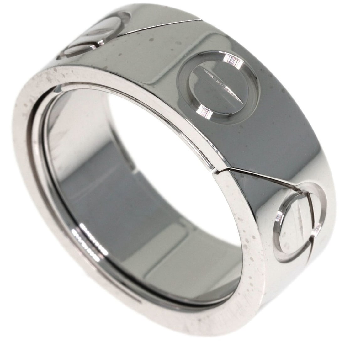 Cartier Astro Love Ring #49, 18K White Gold, Women's Ring, CARTIER: --- Catalog ---Category: SizeJP Size: 9US Size: 5Category: DesignType: Band ringGender: WomenMaterial: White gold (18K)Category: GeneralBrand: Cartier--- Item List ---Section: ConditionRanking: Rank A