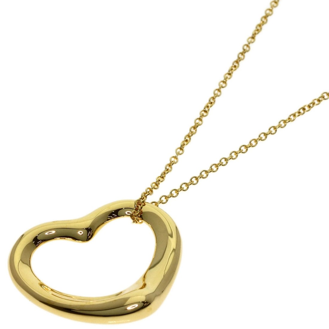 Tiffany & Co. Open Heart Necklace, 18K Yellow Gold, Women's. (1 of 14)