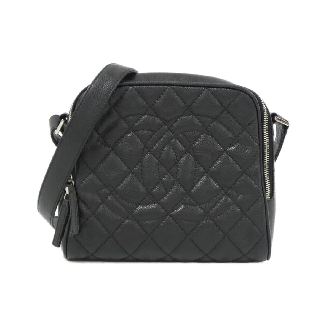 Chanel shoulder bag: --- Catalog ---Category: SizeSize (HxWxD): 19cm x 21cm x 6cm / 7.48'' x 8.26'' x 2.36''Category: DesignType: Shoulder bagColor: BlackGender: WomenMaterial: Grained Calfskin Category: GeneralBrand: Cha