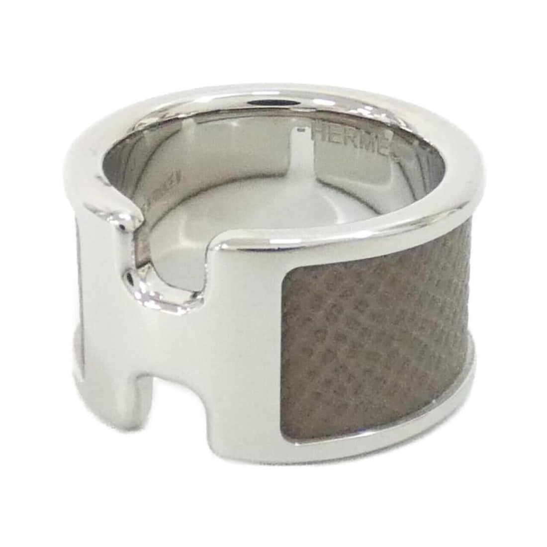 Hermes Olympe GM 500059FK Ring: --- Catalog ---Category: SizeJP Size: 15.5US Size: 7.5Category: DesignType: Band ringColor: Etoupe grayGender: Men,WomenCategory: GeneralMPN: 500059FKBrand: Hermes--- Item List ---Section: ConditionRa