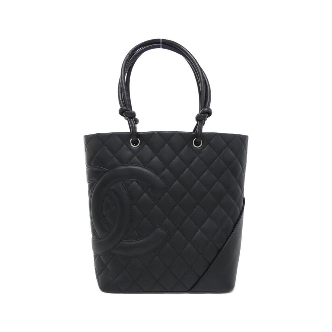 Chanel Cambon Line 25167 Handbag: --- Catalog ---Category: SizeSize (HxWxD): 24cm x 28cm x 12cm / 9.44'' x 11.02'' x 4.72''Category: DesignType: HandbagColor: BlackGender: WomenMaterial: Leather Hardware Color: SilverLeather/Fur Type: