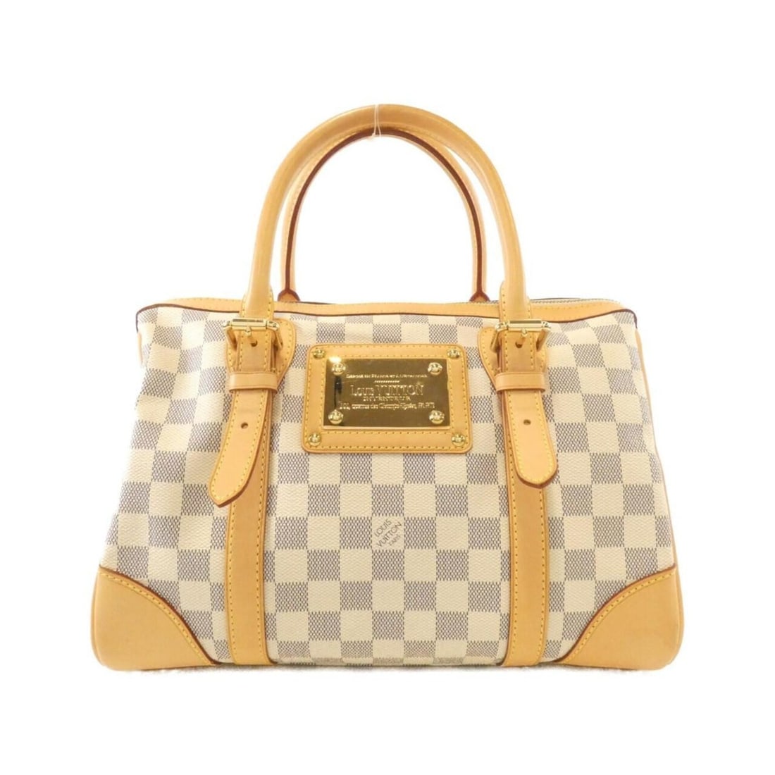 Louis Vuitton Damier Azur Berkeley N52001 Handbag: --- Catalog ---Category: SizeSize (HxWxD): 22cm x 31cm x 20cm / 8.66'' x 12.2'' x 7.87''Category: DesignType: HandbagColor: AzurGender: WomenMaterial: Coated canvas Hardware Color: GoldCategory: