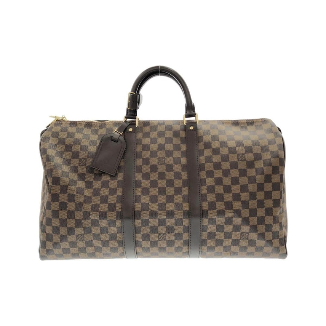 Louis Vuitton Damier Keepall 50cm N41427 Boston Bag: --- Catalog ---Category: SizeSize (HxWxD): 37cm x 50cm x 20cm / 14.56'' x 19.68'' x 7.87''Category: DesignType: Boston bagColor: EbeneGender: Men,WomenMaterial: Coated canvas Hardware Color: GoldCateg