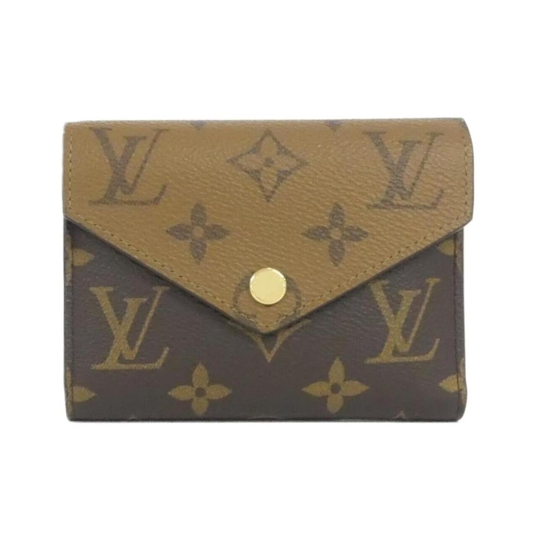 Louis Vuitton Monogram Reverse Portefeuille Victorine M81557 Wallet: --- Catalog ---Category: SizeSize (HxWxD): 9cm x 12cm x 3cm / 3.54'' x 4.72'' x 1.18''Category: DesignType: Wallet (tri-fold)Color: MarronGender: Men,WomenMaterial: Coated canvas Category: