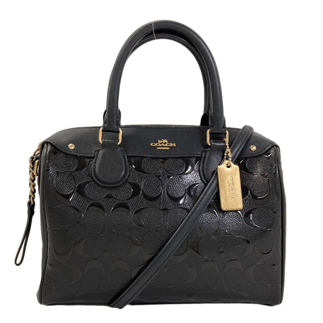 Coach F11920 Signature 2-Way Handbag Leather Women's COACH: --- Catalog ---Category: SizeSize (HxWxD): 17cm x 23cm x 12cm / 6.69'' x 9.05'' x 4.72''Category: DesignType: HandbagColor: BlackGender: WomenMaterial: Leather Category: GeneralMPN: F11920Brand: Coach