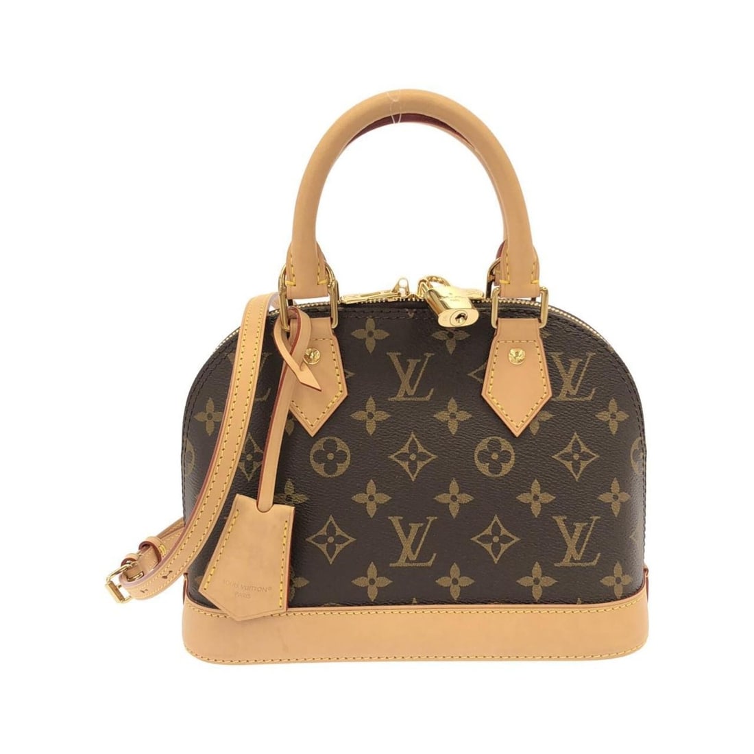 Louis Vuitton Monogram Alma BB M46990 Handbag: --- Catalog ---Category: SizeSize (HxWxD): 17cm x 24cm x 11.5cm / 6.69'' x 9.44'' x 4.52''Category: DesignType: HandbagColor: MarronGender: Men,WomenMaterial: Coated canvas Hardware Color: GoldCategor
