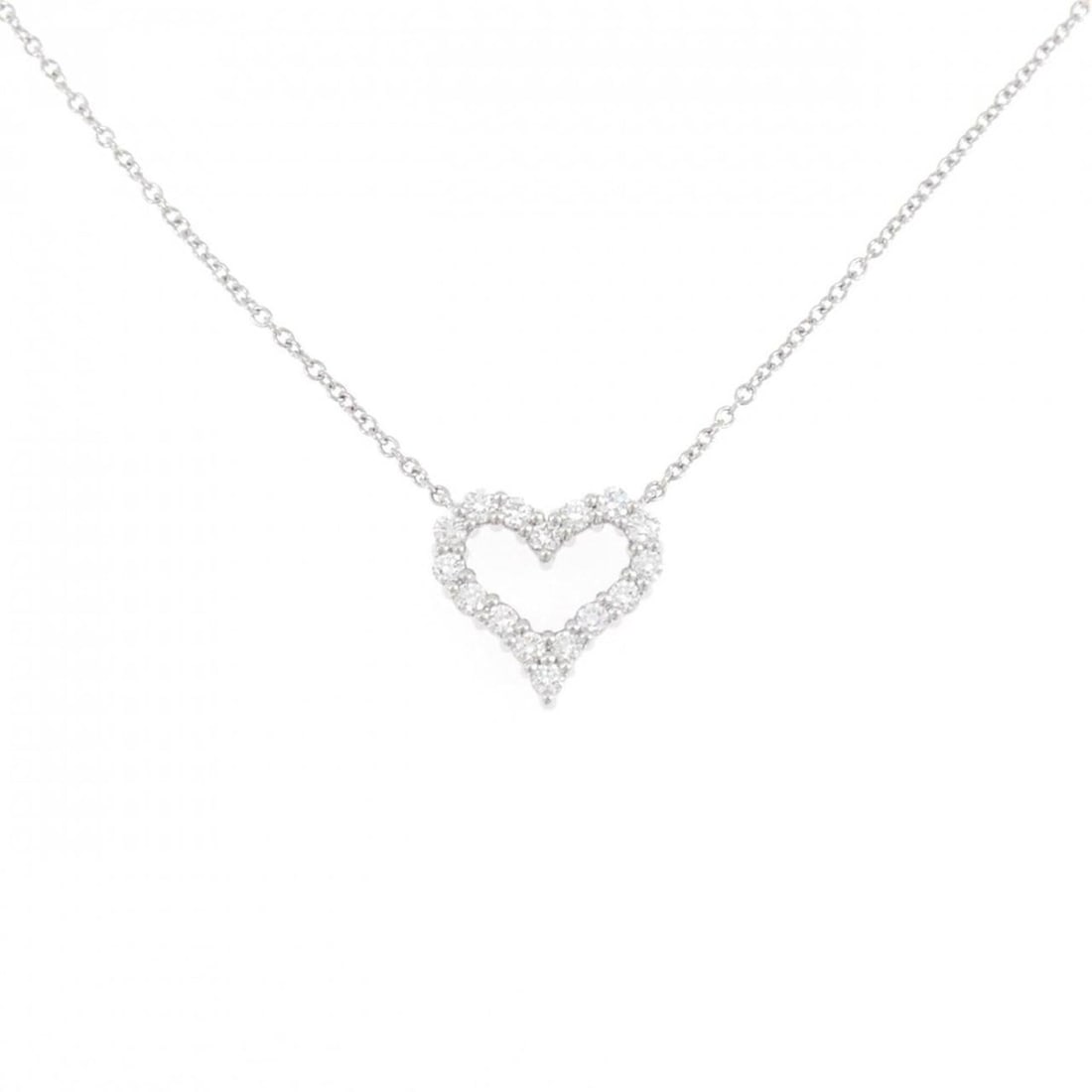 Tiffany & Co. Sentimental Heart Mini Necklace: --- Catalog ---Category: SizePendant Size: 11.6mm x 12mm / 0.45'' x 0.47''Neck Circumference: 41 cm / 16.14''Category: DesignStone: DiamondGender: WomenMaterial: Platinum 950Pendant Type: