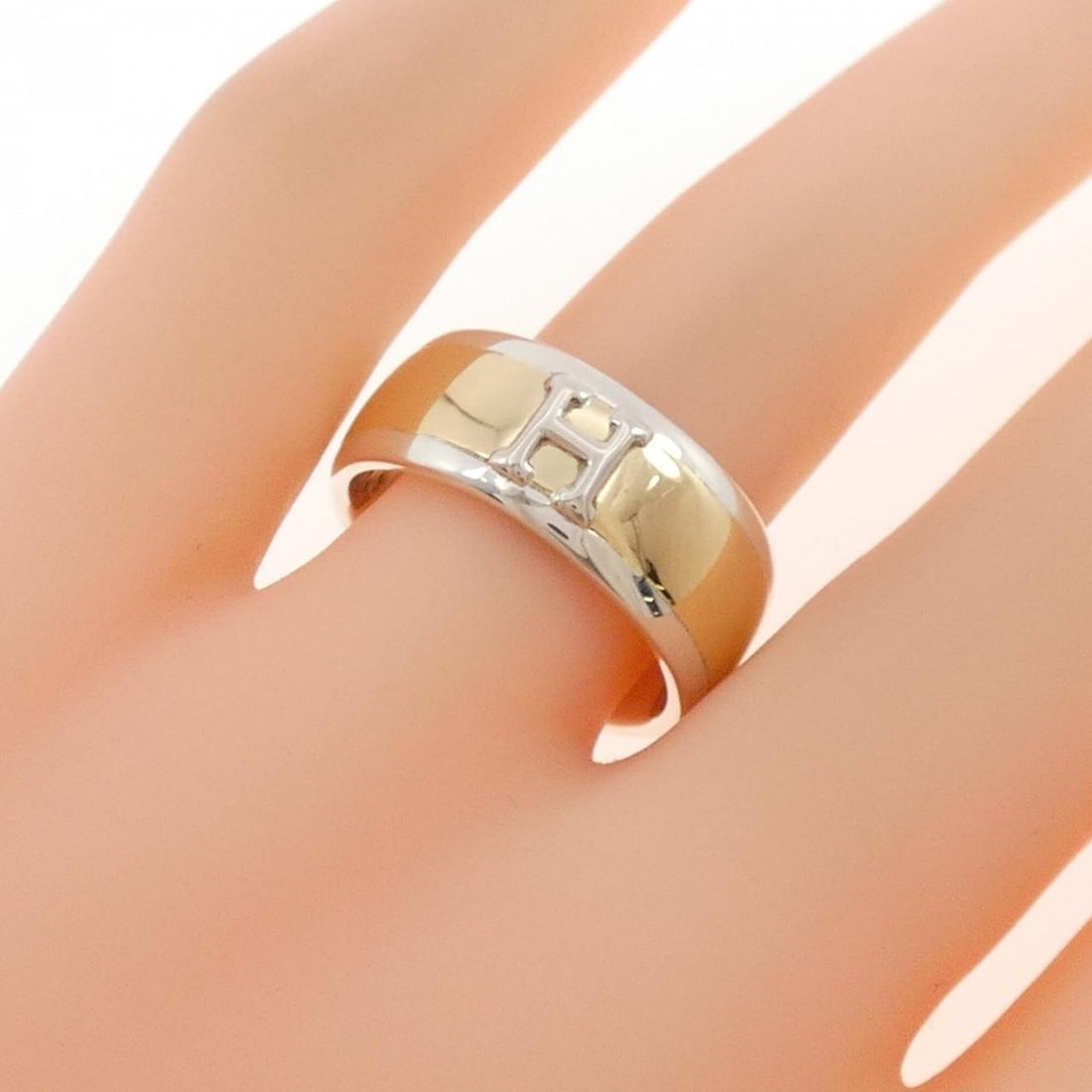Hermes 925 750YG Ring - 5