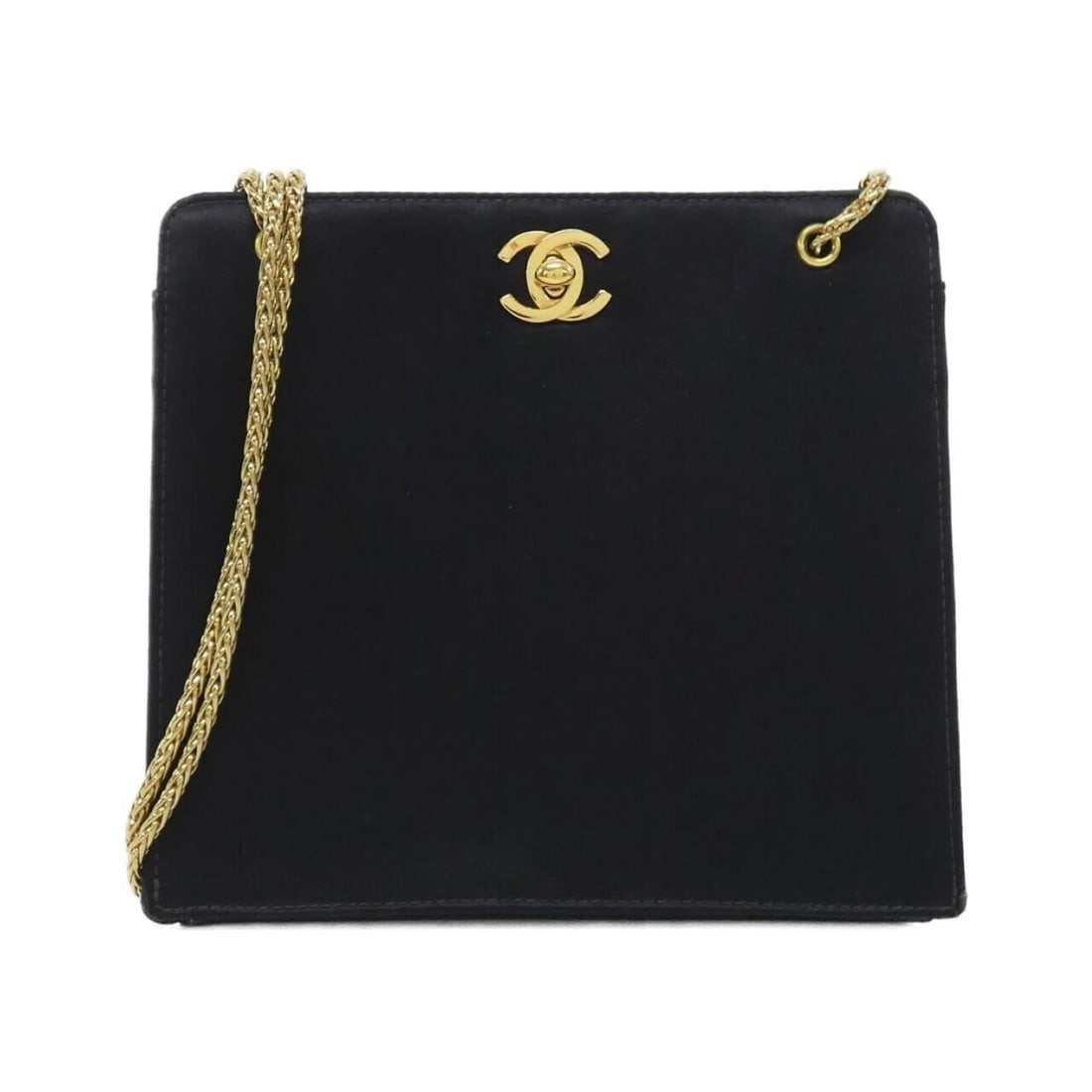 Chanel shoulder bag: --- Catalog ---Category: SizeSize (HxWxD): 16.5cm x 18.5cm x 6.5cm / 6.49'' x 7.28'' x 2.55''Category: DesignType: Shoulder bagColor: BlackGender: WomenMaterial: Satin Category: GeneralBrand: