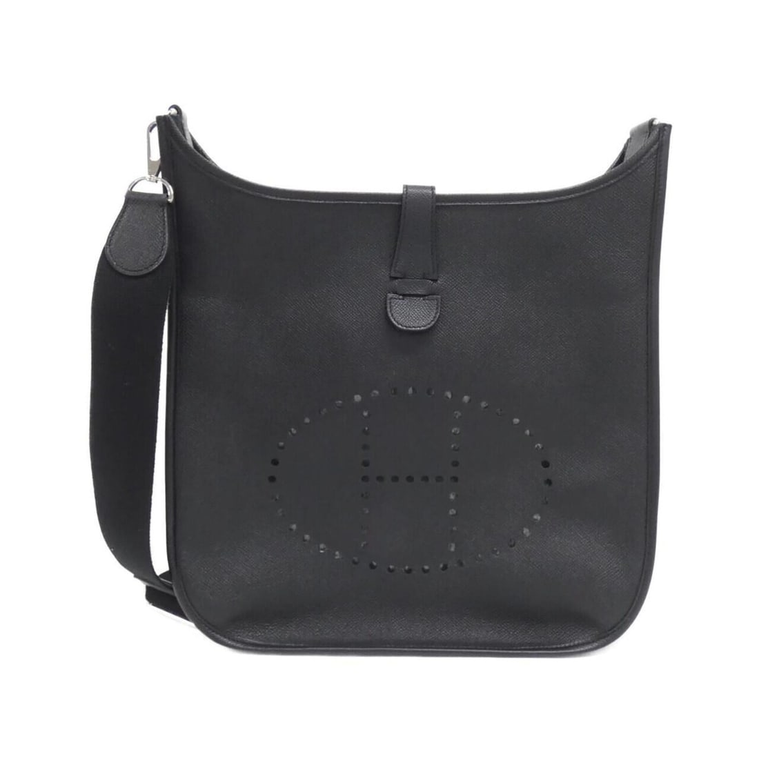 Hermes Evelyne 3 GM 056276CK Shoulder Bag: --- Catalog ---Category: SizeSize (HxWxD): 32cm x 30cm x 9cm / 12.59'' x 11.81'' x 3.54''Category: DesignType: Shoulder bagColor: BlackGender: Men,WomenMaterial: Epsom leather Hardware Color: