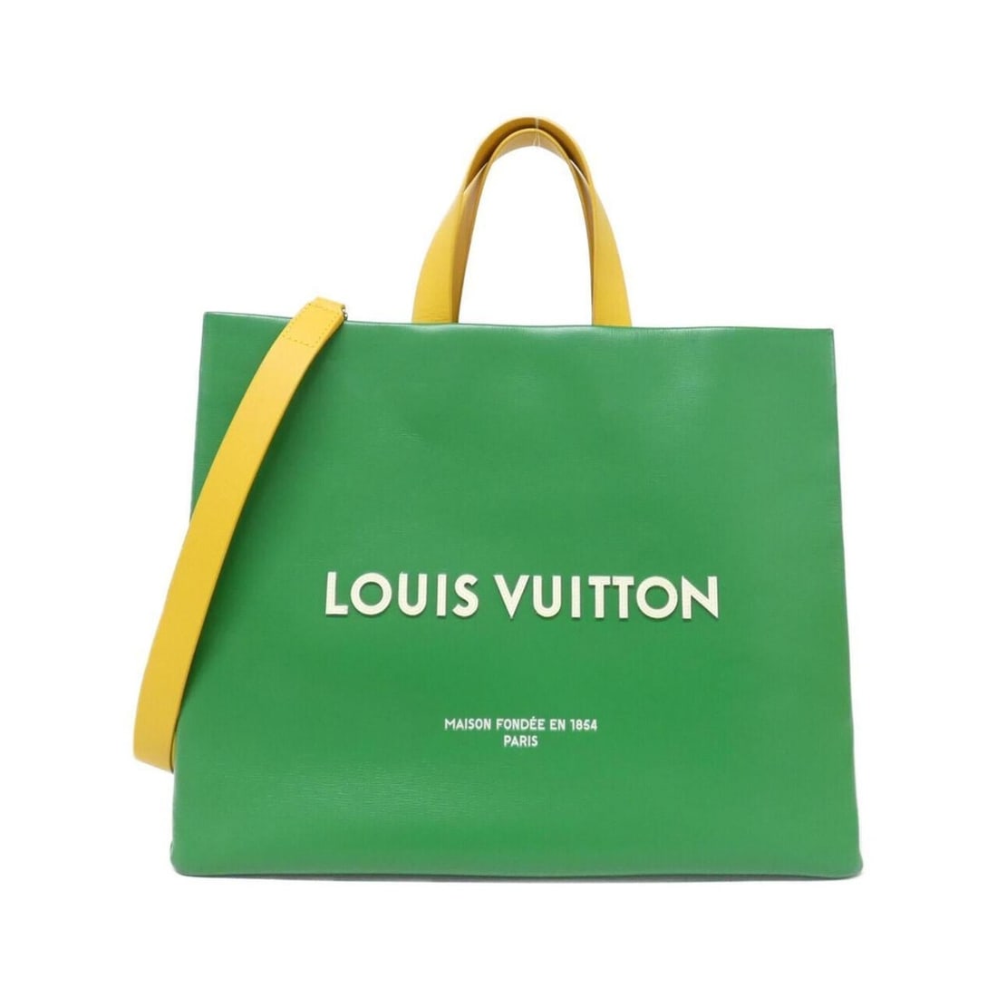 Louis Vuitton Shopper Tote MM M13982 Handbag: --- Catalog ---Category: SizeSize (HxWxD): 32cm x 40cm x 16cm / 12.59'' x 15.74'' x 6.29''Category: DesignType: Handbag, Tote bagColor: VertGender: Men,WomenMaterial: Leather Leather/Fur Type: