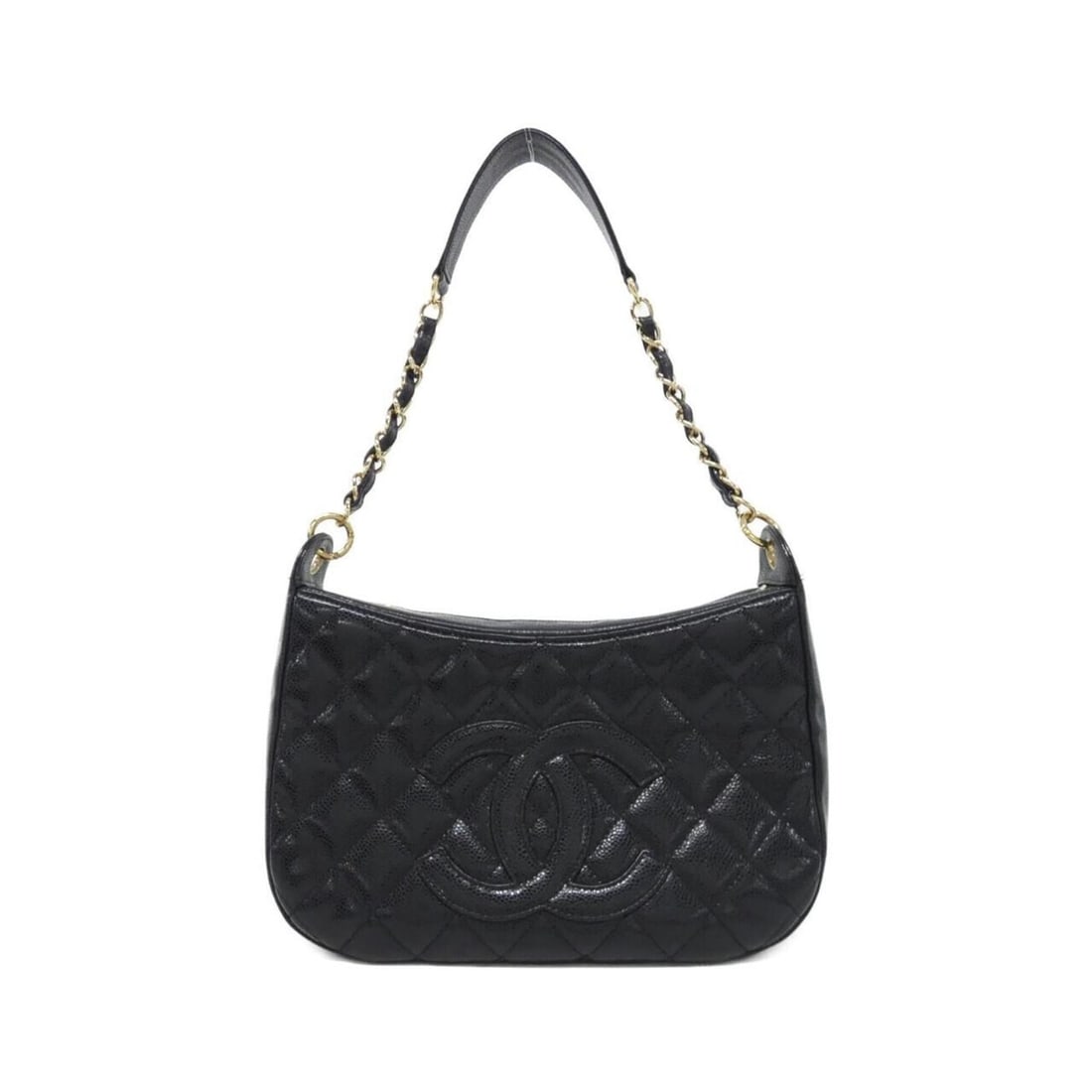 Chanel 20993 Shoulder Bag: --- Catalog ---Category: SizeSize (HxWxD): 16cm x 28cm x 9cm / 6.29'' x 11.02'' x 3.54''Category: DesignType: Shoulder bagColor: BlackGender: WomenMaterial: Grained Calfskin Hardware Color: