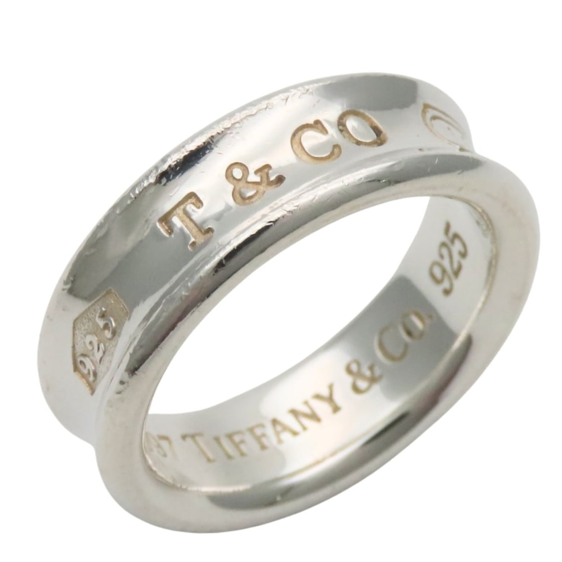 Tiffany & Co. Ring, 1837, SV925, approx. 8.0g, Women's.: --- Catalog ---Category: SizeJP Size: 15US Size: 7.5Category: DesignType: Band ringColor: SilverGender: WomenMaterial: Silver 925Category: GeneralBrand: Tiffany--- Item List ---Section: