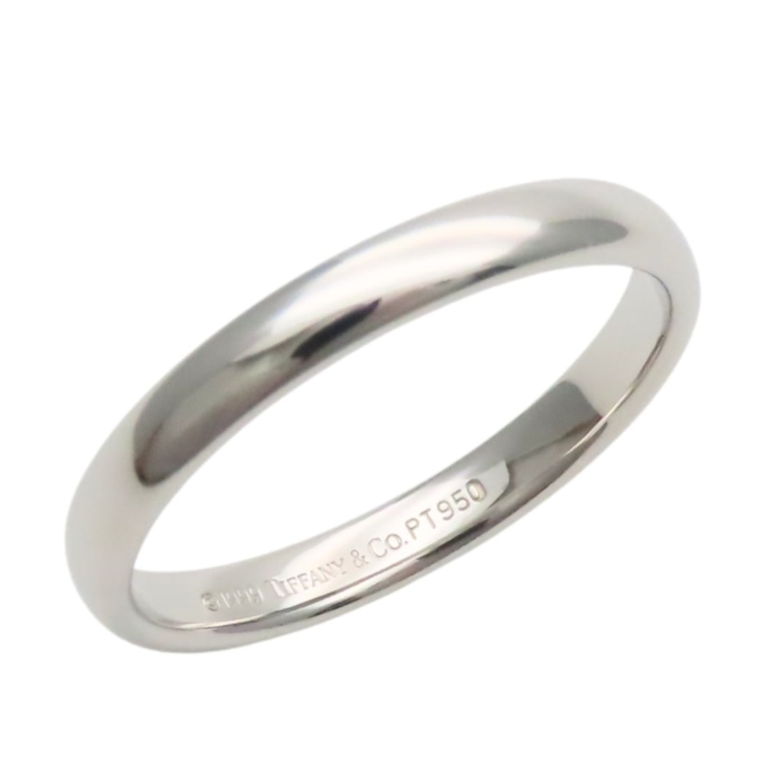 Tiffany & Co. Classic Band Ring, Platinum 950, Approx. 4.8g, Men's.: --- Catalog ---Category: SizeJP Size: 18US Size: 9Category: DesignType: Band ringColor: PlatinumGender: MenMaterial: Platinum 950Category: GeneralBrand: Tiffany--- Item List ---Section: