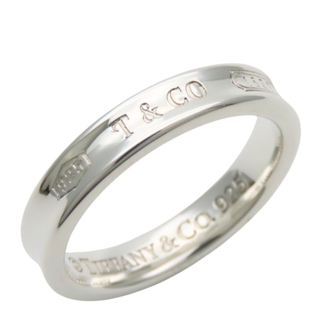 Tiffany & Co. 1837 Narrow Ring, Sterling Silver 925, Approx. 4.3g, Women's. (1 of 15)
