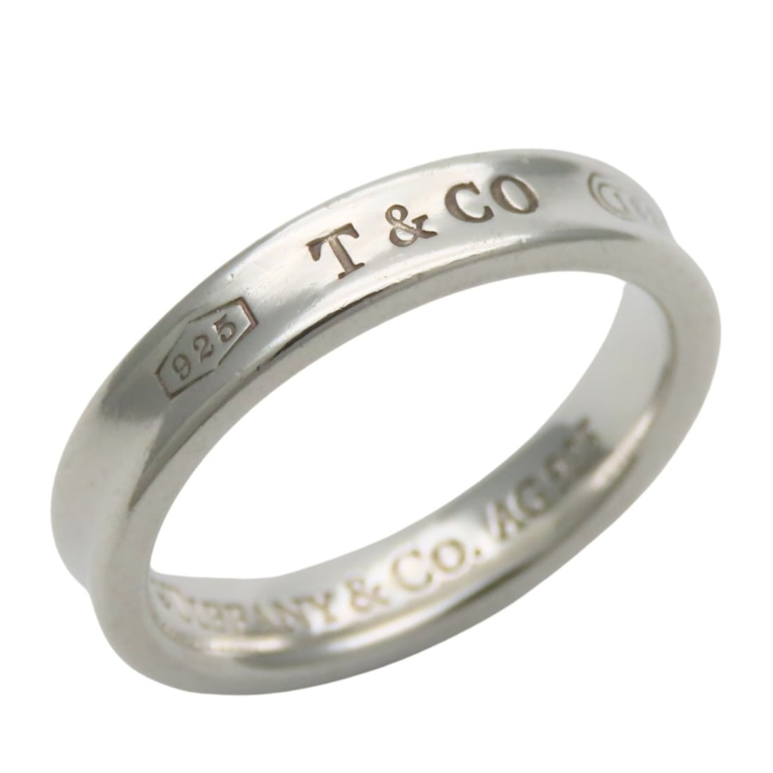 Tiffany & Co. 1837 Narrow Ring, Sterling Silver 925, Approx. 4.1g, Women's.: --- Catalog ---Category: SizeJP Size: 14US Size: 7Category: DesignType: Band ringColor: SilverGender: WomenMaterial: Silver 925Category: GeneralBrand: Tiffany--- Item List ---Section: