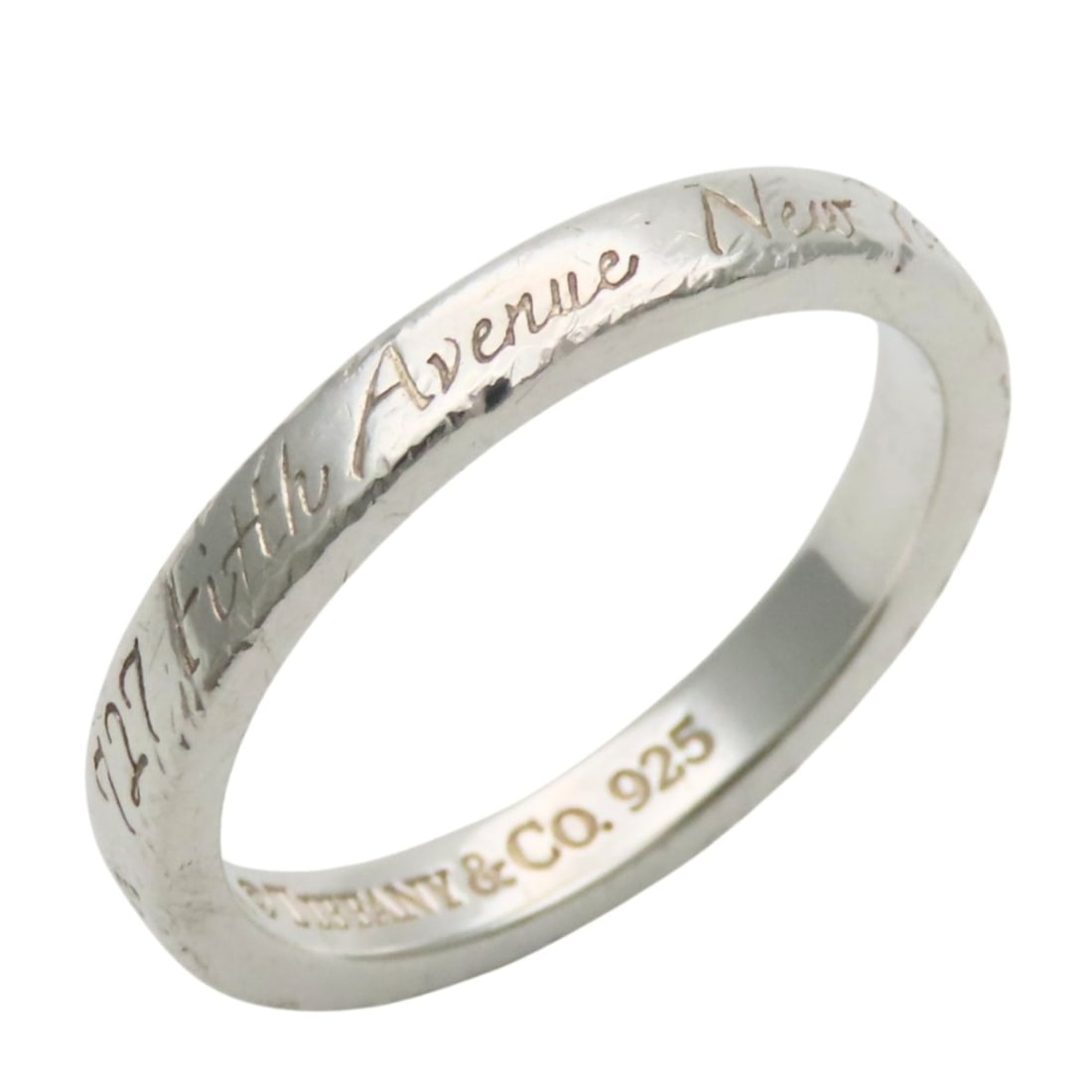 Tiffany & Co. Notes Narrow New York Ring, SV925, approx. 3.0g, Women's.: --- Catalog ---Category: SizeJP Size: 13.5US Size: 6.5Category: DesignType: Band ringColor: SilverGender: WomenMaterial: Silver 925Category: GeneralBrand: Tiffany--- Item List ---Section: ConditionRan