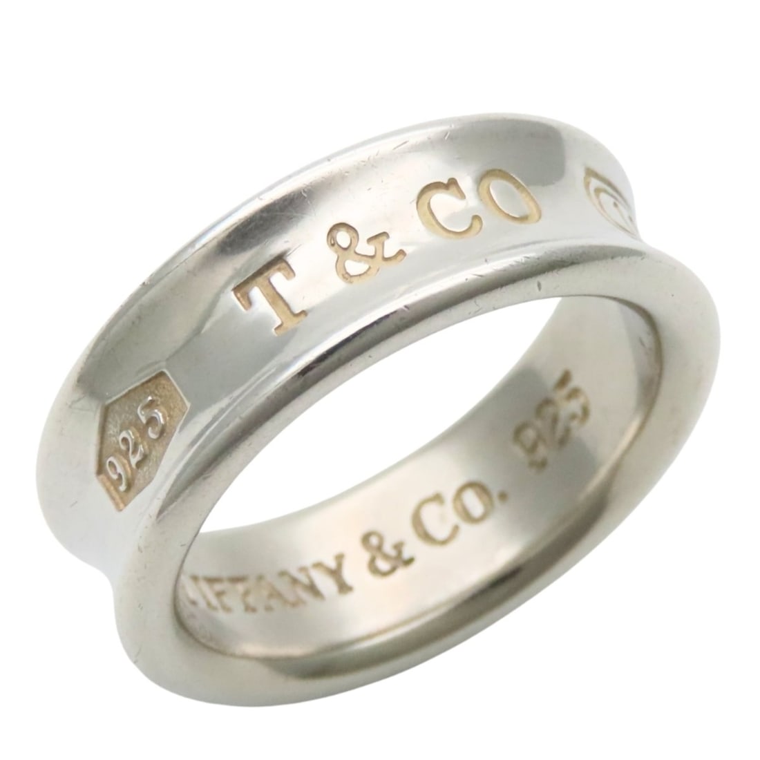 Tiffany & Co. Ring, 1837, SV925, approx. 7.6g, for women and men.: --- Catalog ---Category: SizeJP Size: 13.5US Size: 6.5Category: DesignType: Band ringColor: SilverGender: Men,WomenMaterial: Silver 925Category: GeneralBrand: Tiffany--- Item List ---Section: Conditio