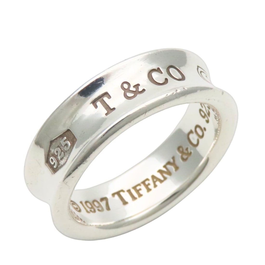 Tiffany & Co. Ring, 1837, SV925, approx. 8.3g, Men's.: --- Catalog ---Category: SizeJP Size: 17US Size: 8.5Category: DesignType: Band ringColor: SilverGender: MenMaterial: Silver 925Category: GeneralBrand: Tiffany--- Item List ---Section: ConditionRanking