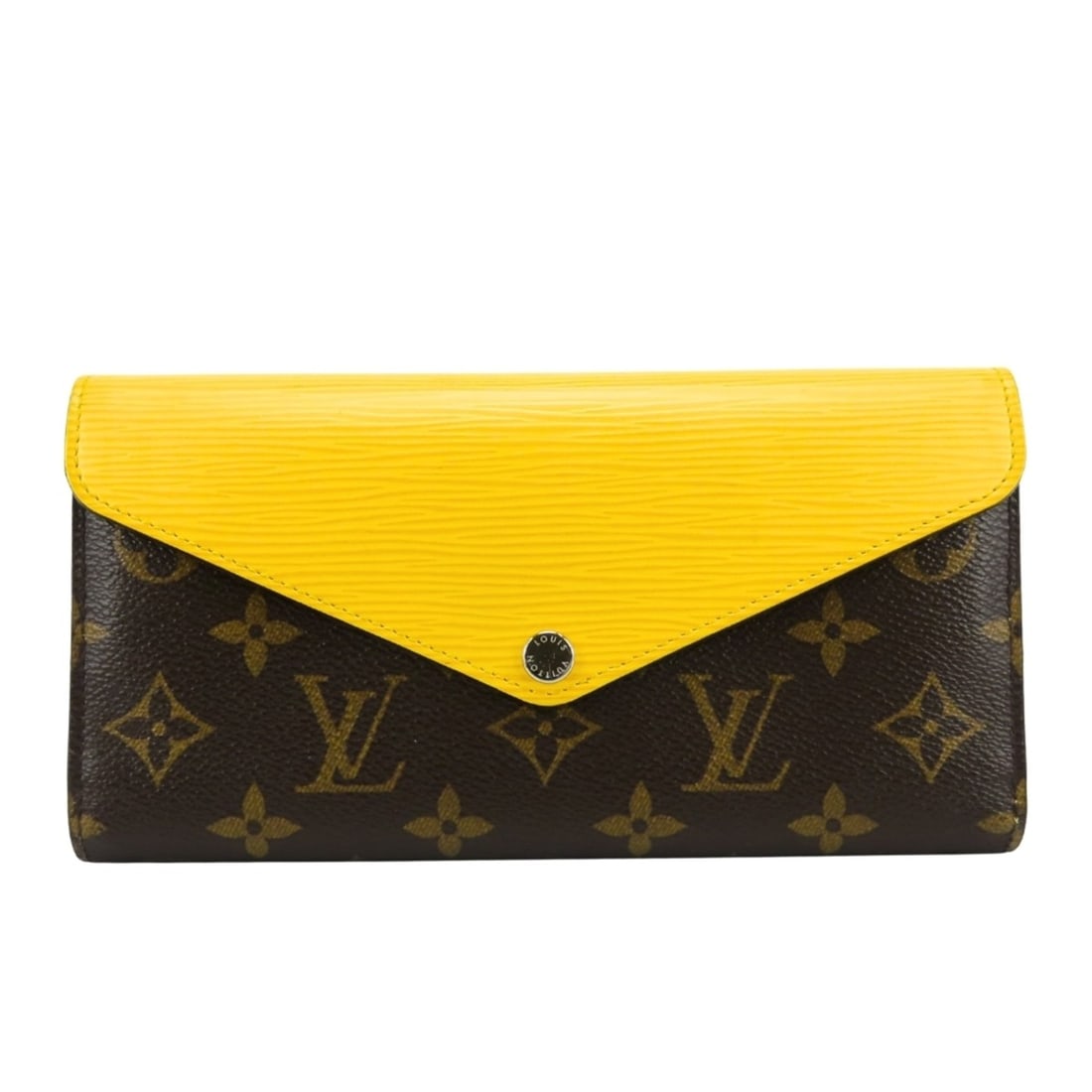 Louis Vuitton Portefeuille Marie-Lou Long Wallet M60506 Monogram Epi Leather Yellow Brown Tri-fold: --- Catalog ---Category: SizeSize (HxWxD): 10cm x 19.5cm x 3cm / 3.93'' x 7.67'' x 1.18''Category: DesignType: Wallet (tri-fold)Color: Brown, YellowGender: WomenMaterial: Monogram , Epi leather Catego