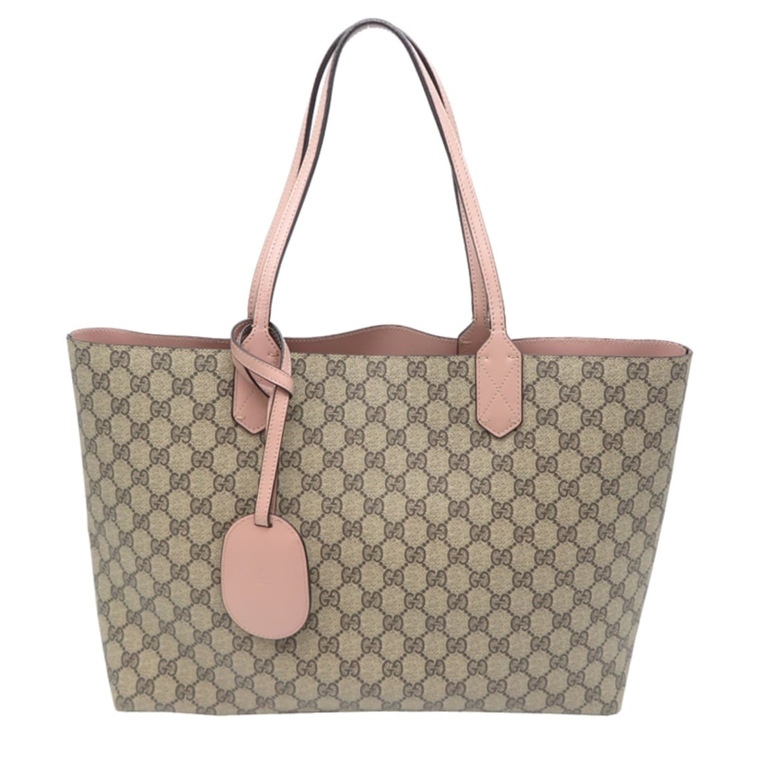 Gucci GG Supreme Reversible Women's Tote Bag 368568 Beige: --- Catalog ---Category: SizeSize (HxWxD): 27cm x 37cm x 12cm / 10.62'' x 14.56'' x 4.72''Category: DesignType: Tote bagColor: Beige, PinkGender: WomenMaterial: GG Supreme Category: GeneralMPN: 368568