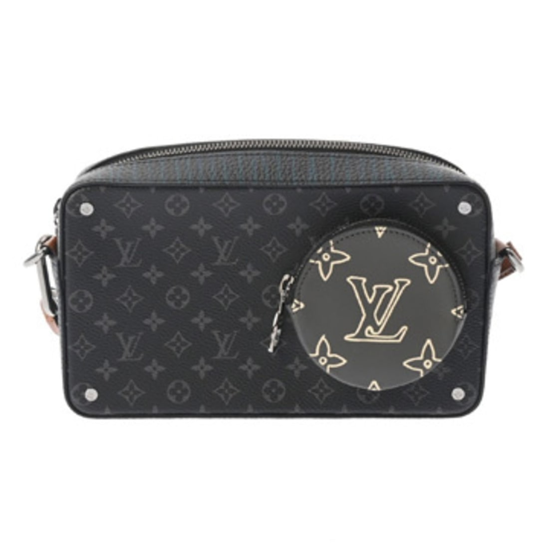 LOUIS VUITTON Louis Vuitton Monogram Eclipse Volga Onstrap Black M69688 Men's Canvas Shoulder Bag A: --- Catalog ---Category: SizeSize (HxWxD): 13cm x 22.5cm x 5.5cm / 5.11'' x 8.85'' x 2.16''Category: DesignType: Shoulder bagColor: BlackGender: MenMaterial: Monogram Category: GeneralMPN: M69688Brand