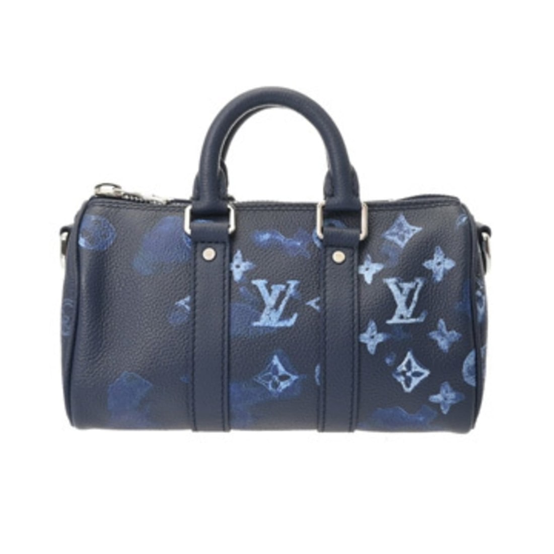 LOUIS VUITTON Louis Vuitton Monogram Watercolor Keepall XS Blue M80842 Men's Women's Canvas Shoulder (1 of 16)