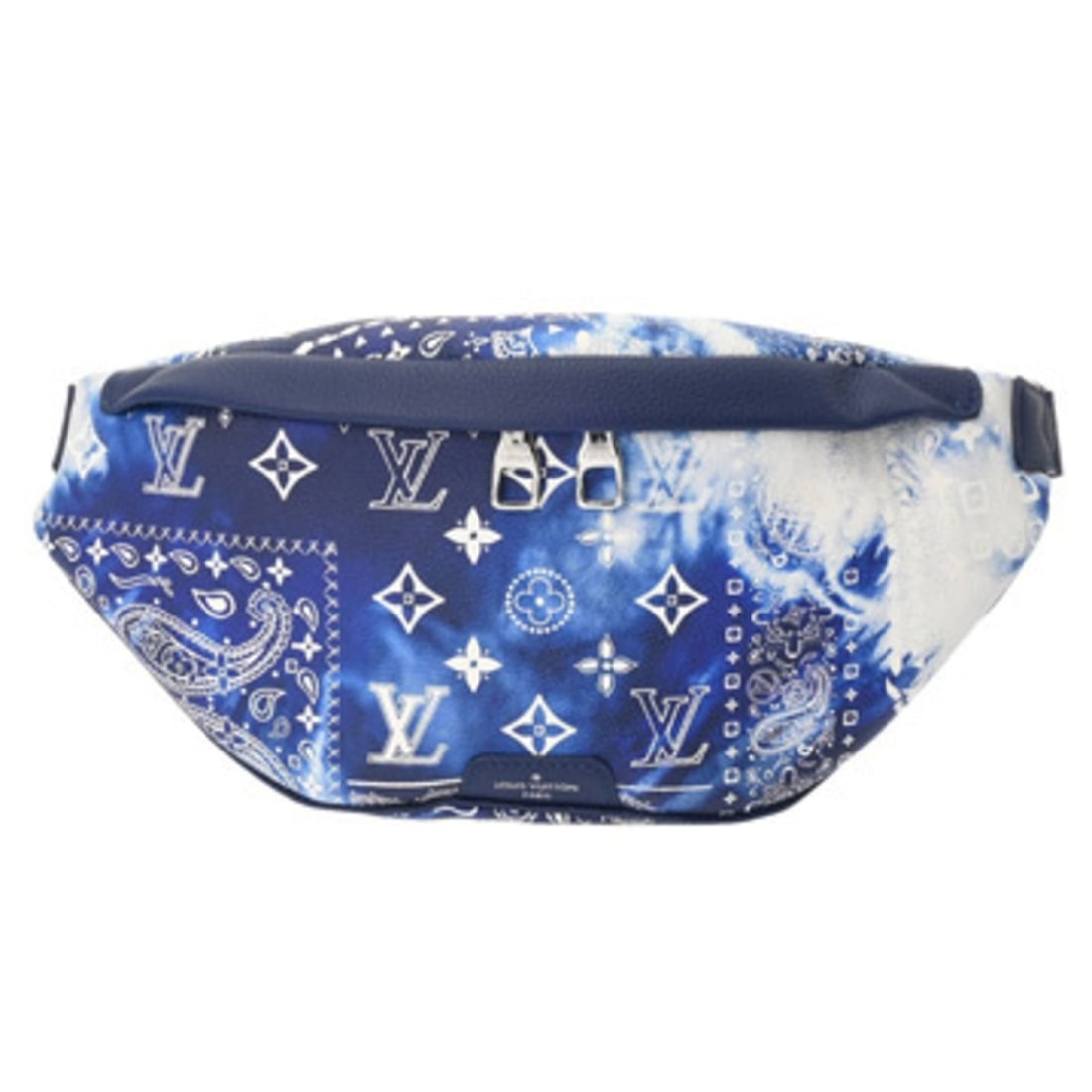 LOUIS VUITTON Louis Vuitton Monogram Bandana Discovery Bum Bag PM Blue M20587 Men's Leather Body A: --- Catalog ---Category: SizeSize (HxWxD): 17cm x 40cm x 7cm / 6.69'' x 15.74'' x 2.75''Category: DesignType: Sling bagColor: BlueGender: MenMaterial: Leather Category: GeneralMPN: M20587Brand: Louis 