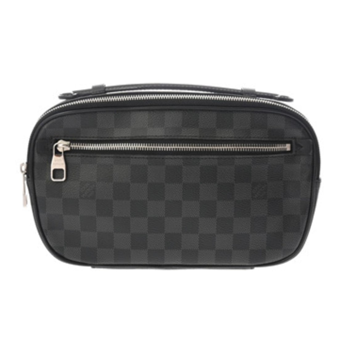 LOUIS VUITTON Damier Graphite Ambler Black N41289 Men's Canvas Body Bag AB Rank Used Ginzo: --- Catalog ---Category: SizeSize (HxWxD): 16cm x 27cm x 5cm / 6.29'' x 10.62'' x 1.96''Category: DesignType: Sling bagColor: BlackGender: MenMaterial: Damier Graphite Category: GeneralMPN: N41289Bran