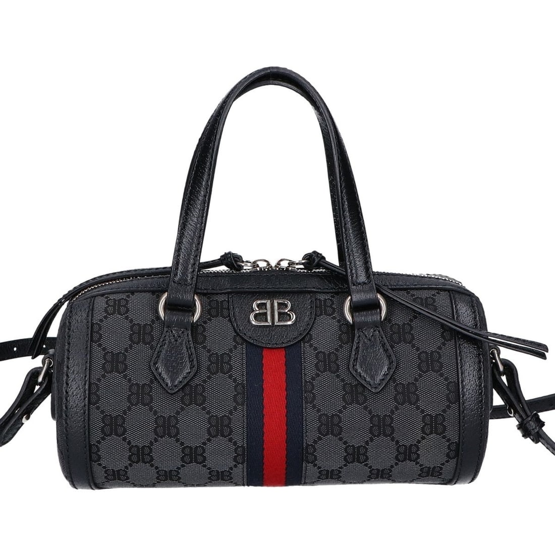 BALENCIAGA x GUCCI - Excellent Condition 680123 Hacker Project GG Canvas Small 2-Way: --- Catalog ---Category: SizeSize (HxWxD): 12cm x 24cm x 12.5cm / 4.72'' x 9.44'' x 4.92''Category: DesignType: Handbag, Shoulder bagColor: BlackGender: WomenMaterial: Canvas Category: GeneralBrand: B