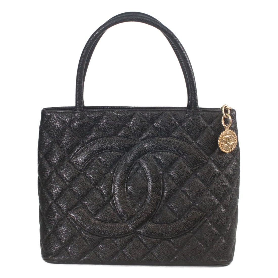 CHANEL A01804 Black Caviar Leather Gold Hardware Reissue Tote Bag for Women (1 of 15)