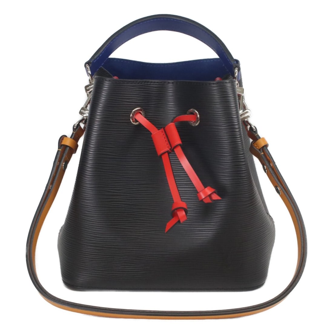 LOUIS VUITTON M52853 Epi Noir Saffron NeoNoe Shoulder Bag, Black with Silver Hardware, Women's: --- Catalog ---Category: SizeSize (HxWxD): 21cm x 22cm x 13cm / 8.26'' x 8.66'' x 5.11''Category: DesignType: Shoulder bagColor: BlackGender: WomenMaterial: Epi leather Hardware Color: SilverCategory: