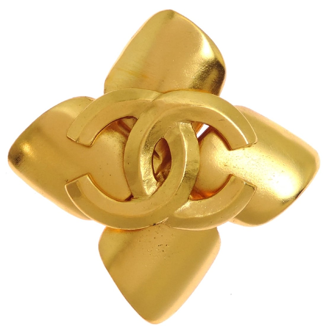 Chanel Coco Mark Women's Brooch GP: --- Catalog ---Category: SizeSize (HxWxD): 5.1cm x 5.1cm / 2'' x 2''Category: DesignType: BroochGender: WomenMaterial: Gold platingCategory: GeneralBrand: Chanel--- Item List ---Section: ConditionRank