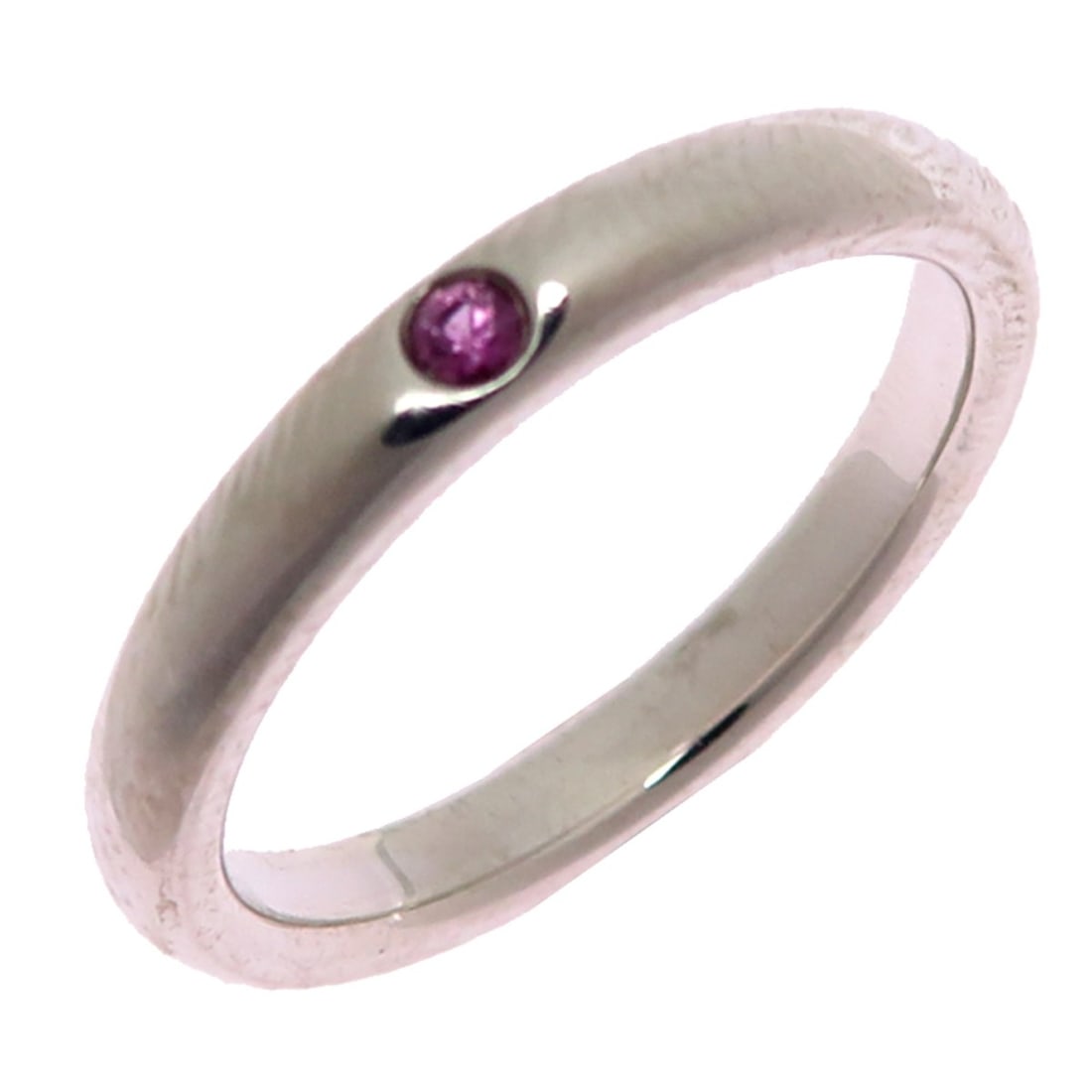 Tiffany & Co. Ruby Band Women's Ring, Sterling Silver 925: --- Catalog ---Category: SizeJP Size: 9US Size: 5Category: DesignType: Band ringStone: RubyGender: WomenMaterial: Silver 925Category: GeneralBrand: Tiffany--- Item List ---Section: ConditionRanking: R