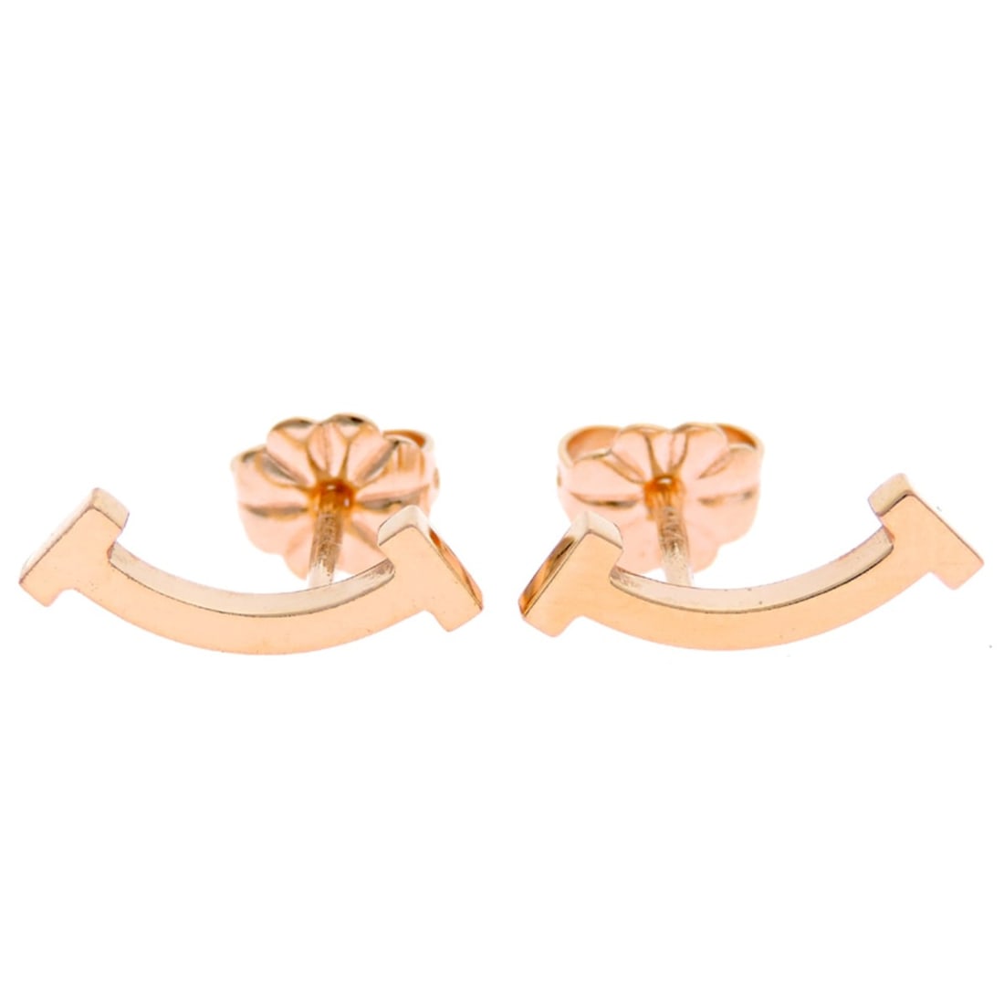 Tiffany & Co. T Smile Mini Earrings for Women and Men 60150754 750 Pink Gold: --- Catalog ---Category: SizeSize (HxWxD): 13.00mm x 5.00mm / 0.51'' x 0.20''Category: DesignType: Stud earringsGender: Men,WomenMaterial: Pink gold (18K)Category: GeneralMPN: 60150754Brand: TiffanyCo