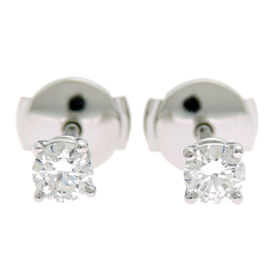Tiffany & Co. Solitaire Diamond Stud Earrings for Women and Men, Platinum 950: --- Catalog ---Category: SizeSize (HxWxD): 3.90mm x 3.90mm / 0.15'' x 0.15''Category: DesignType: Stud earringsStone: DiamondGender: Men,WomenMaterial: Platinum 950Category: GeneralBrand: Tiffany--- I