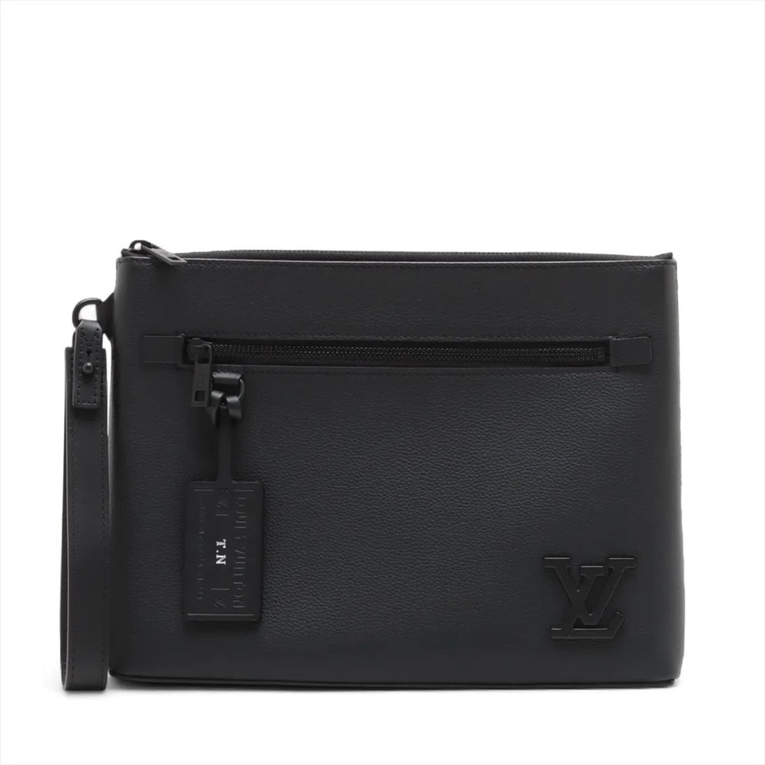 Louis Vuitton RFID-protected LV Aerogram Takeoff Handbag Pouch M69837 Leather Second Bag Clutch: --- Catalog ---Category: SizeSize (HxWxD): 22cm x 28cm / 8.66'' x 11.02''Category: DesignType: Handbag, PouchColor: NoirGender: MenMaterial: Leather Category: GeneralMPN: M69837Brand: Louis VuittonCou