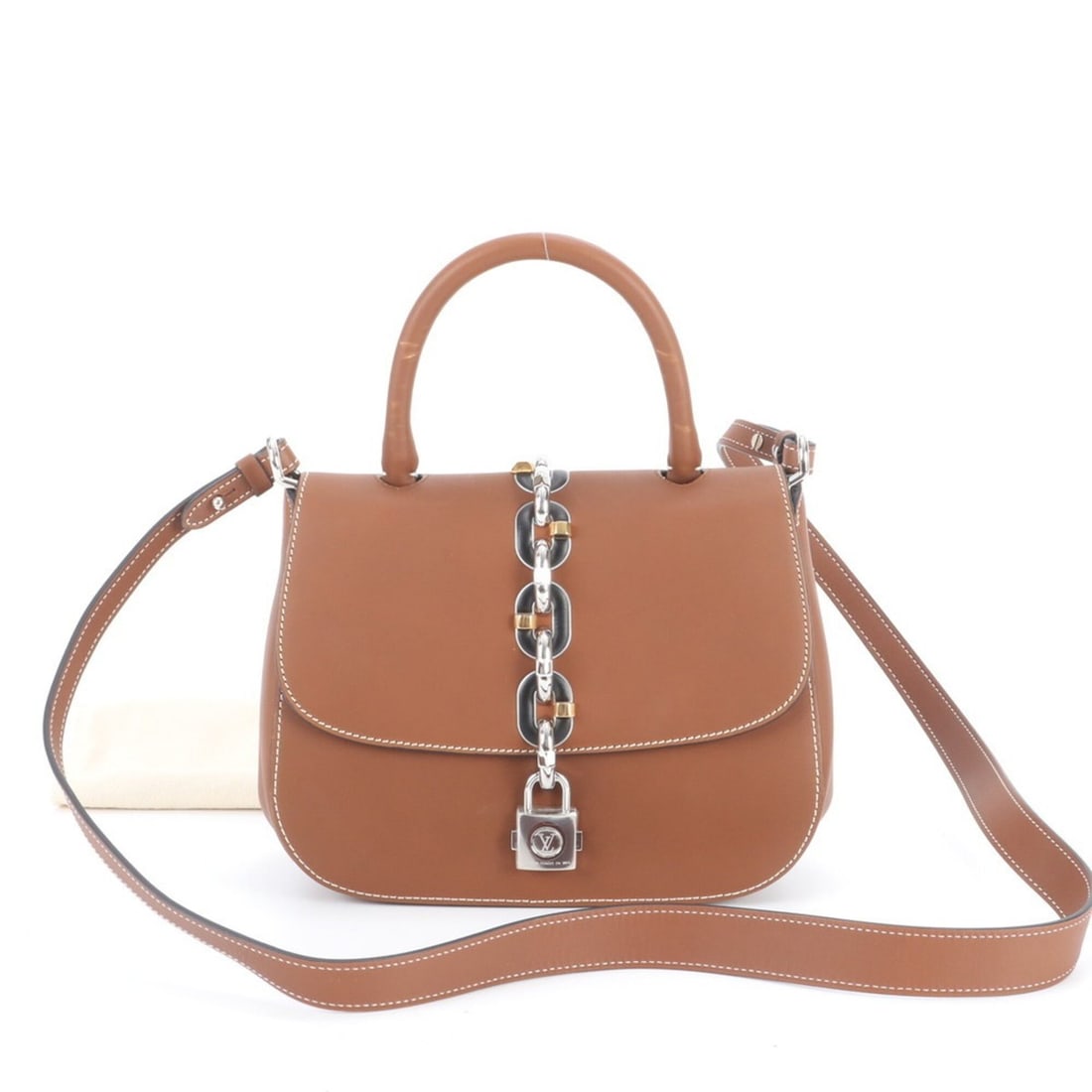 Louis Vuitton LV Logo Chain It PM M54619 Leather 2-Way Shoulder Bag, Crossbody Handbag - Women's (1 of 13)