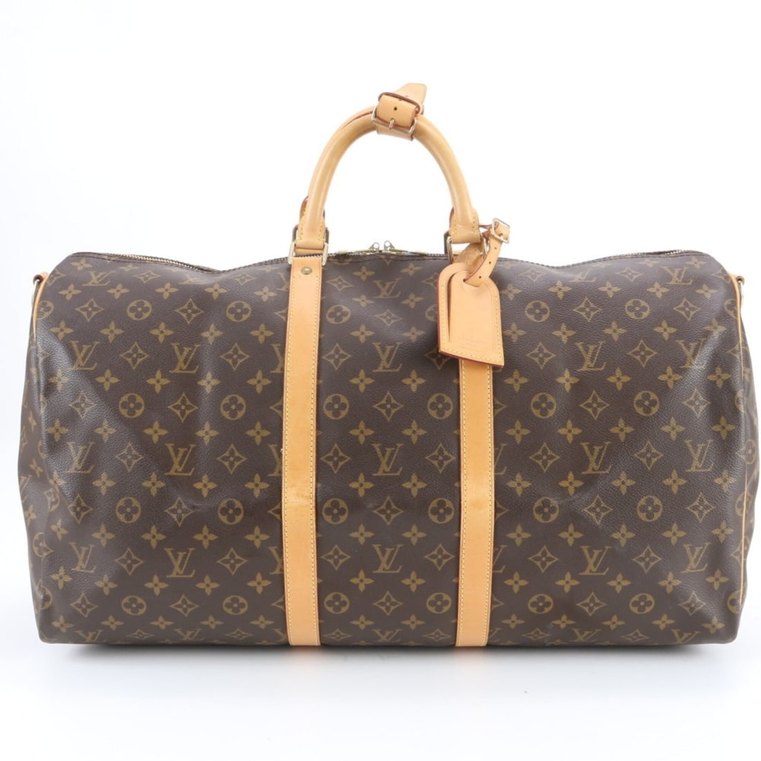 Louis Vuitton Monogram Keepall Bandoulière 55 M41414 Leather Boston Handbag for Men: --- Catalog ---Category: SizeSize (HxWxD): 40cm x 56cm x 26cm / 15.74'' x 22.04'' x 10.23''Category: DesignType: HandbagColor: Brown, MonogramGender: Men,WomenMaterial: Leather Category: GeneralMPN: M
