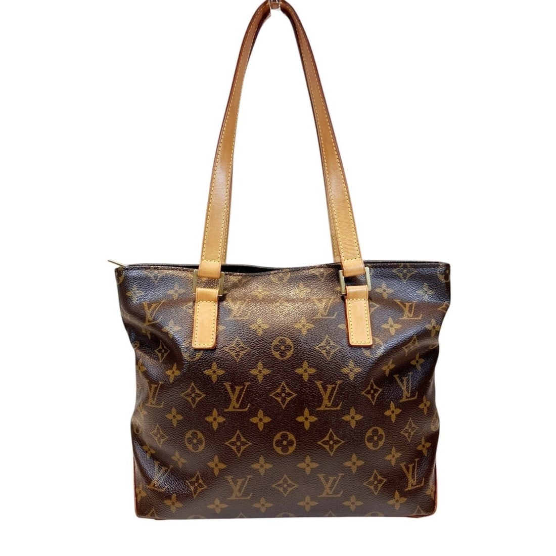 Louis Vuitton Cabas Piano Shoulder Bag, Monogram Canvas, M51148: --- Catalog ---Category: SizeSize (HxWxD): 25cm x 28cm x 12.5cm / 9.84'' x 11.02'' x 4.92''Category: DesignType: Shoulder bagColor: BrownGender: Women,MenMaterial: Coated canvas Category: GeneralBrand